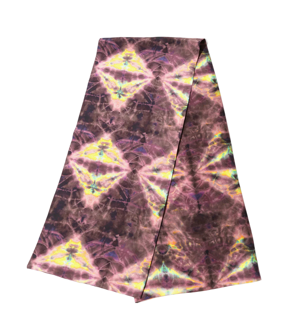Scarf - Purple - Printed Silk Crepe