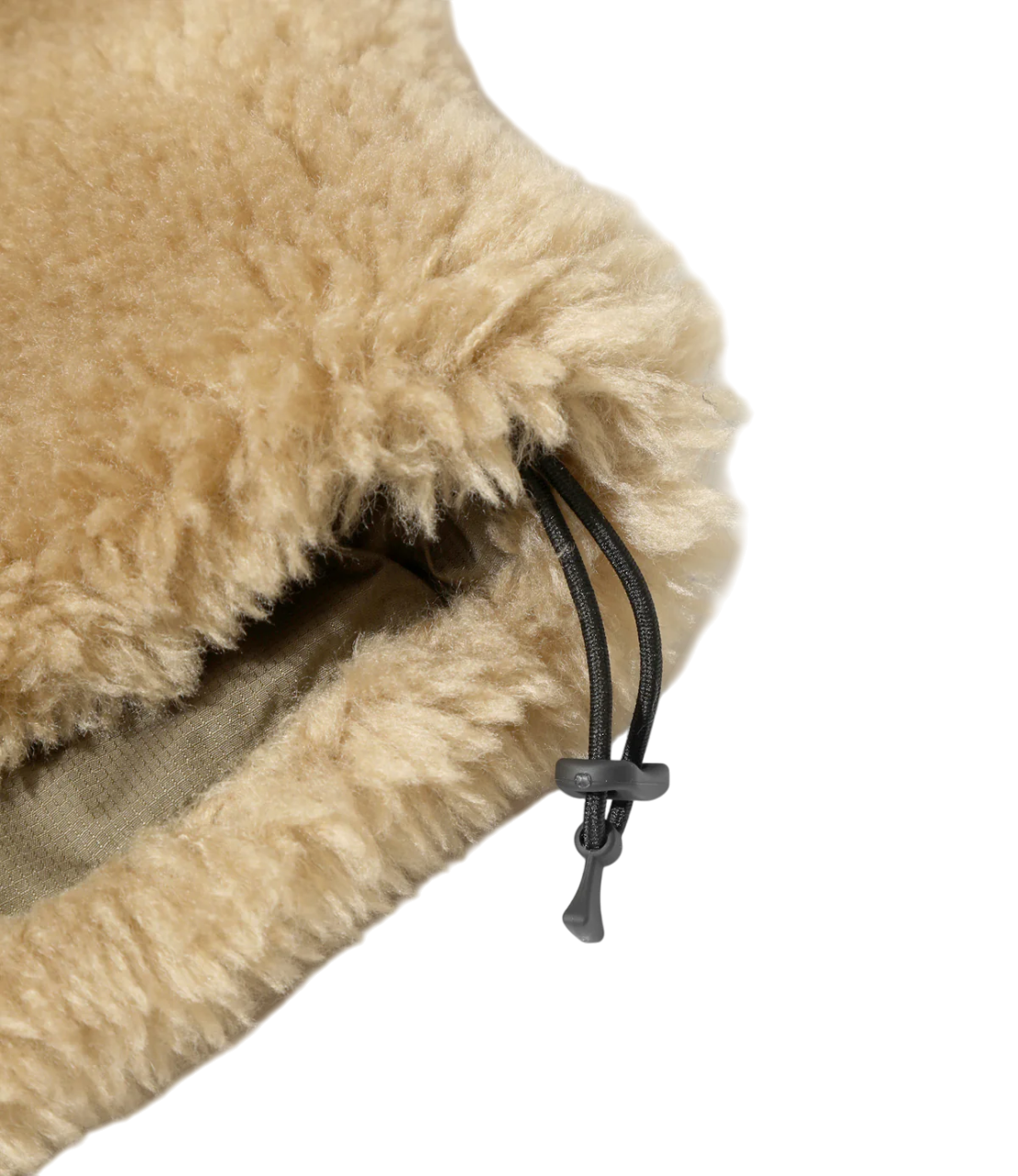 Faux Fur Jacket - Beige - Acrylic Pile
