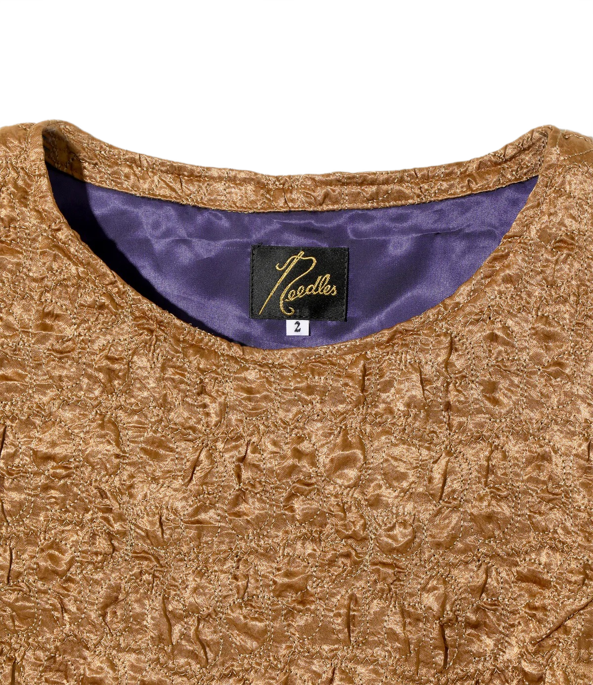C.C. Vest - Brown - Embroidery Satin