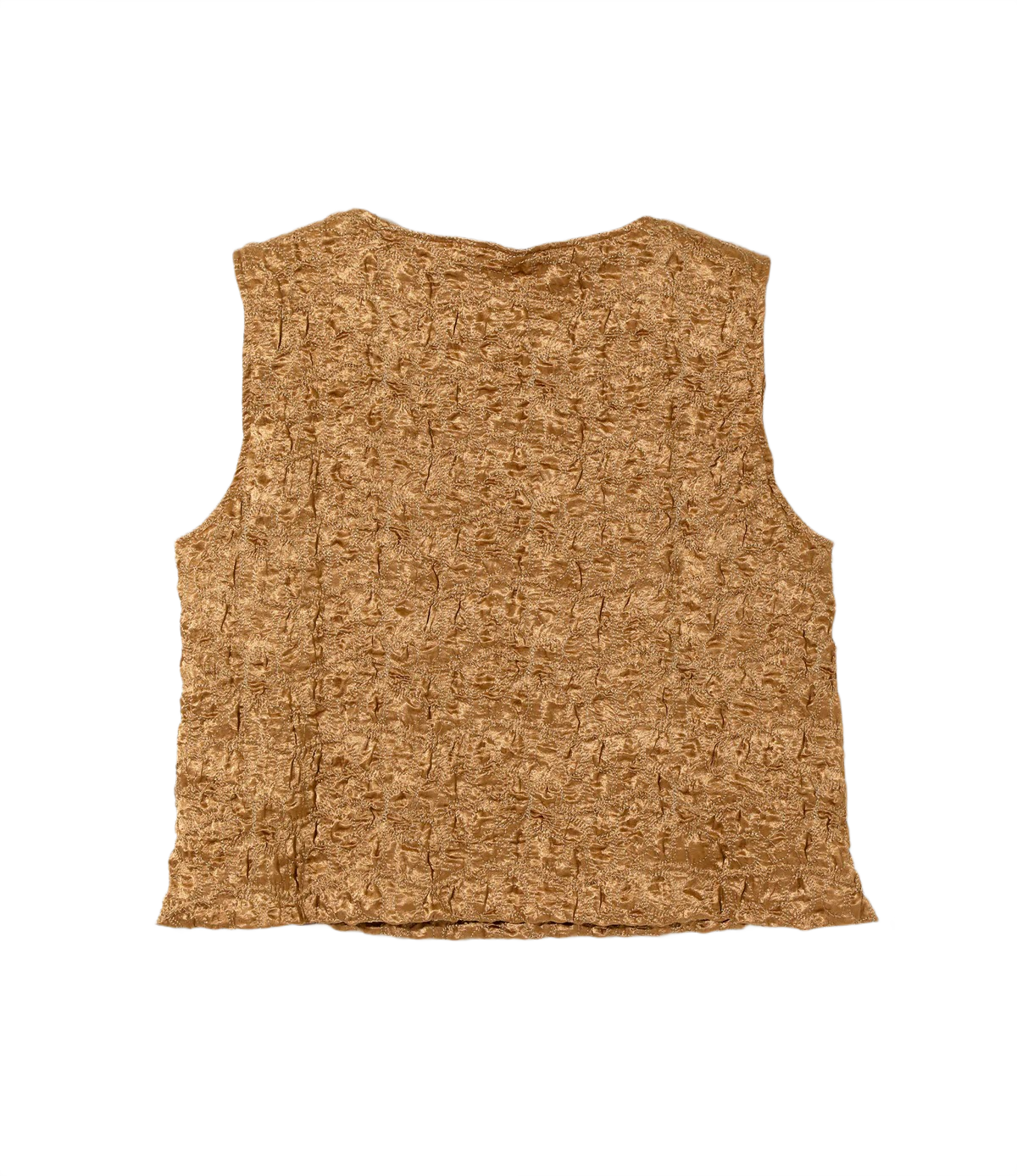 C.C. Vest - Brown - Embroidery Satin