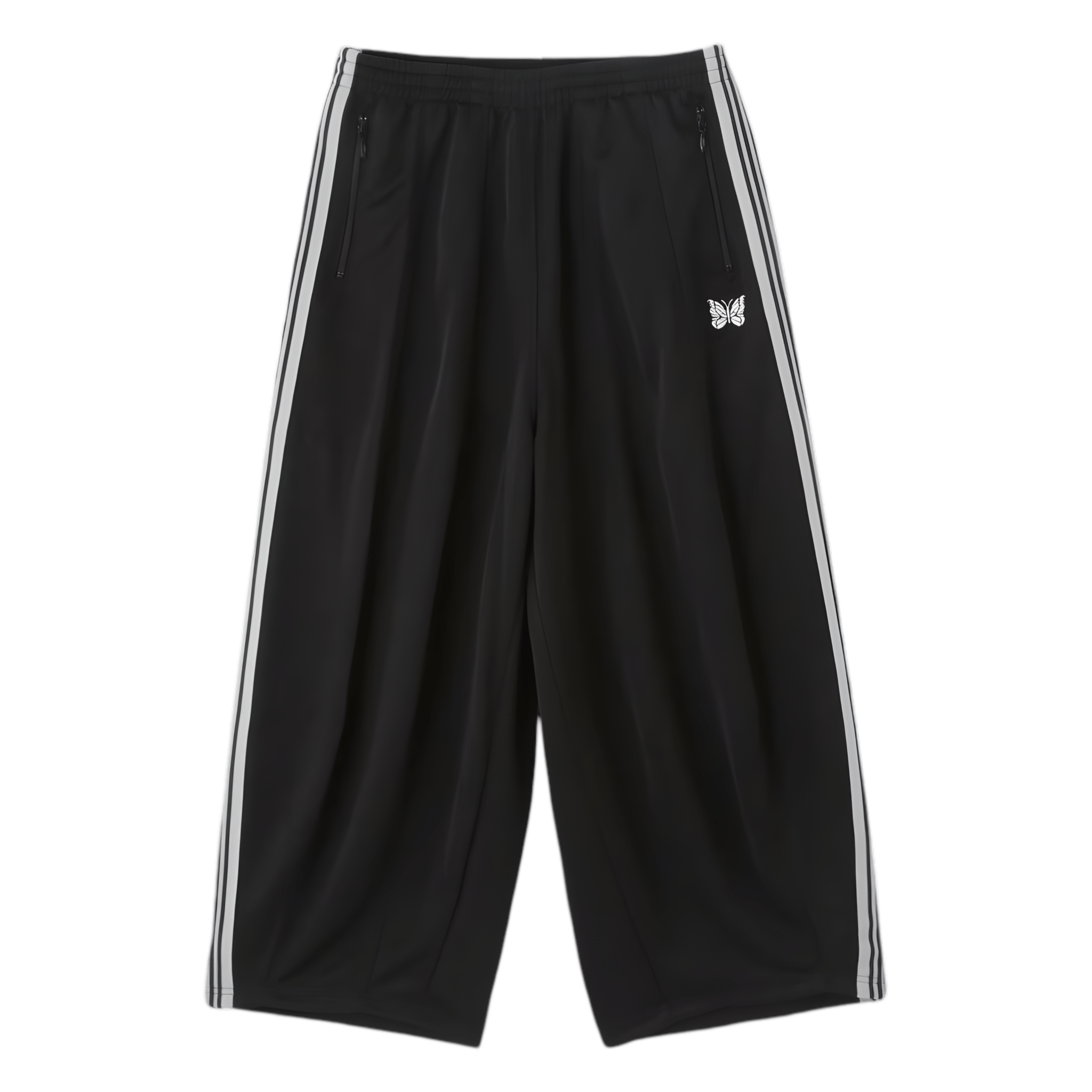NEEDLES H.D. TRACKPANTS - BLACK & WHITE – Needles Official Store