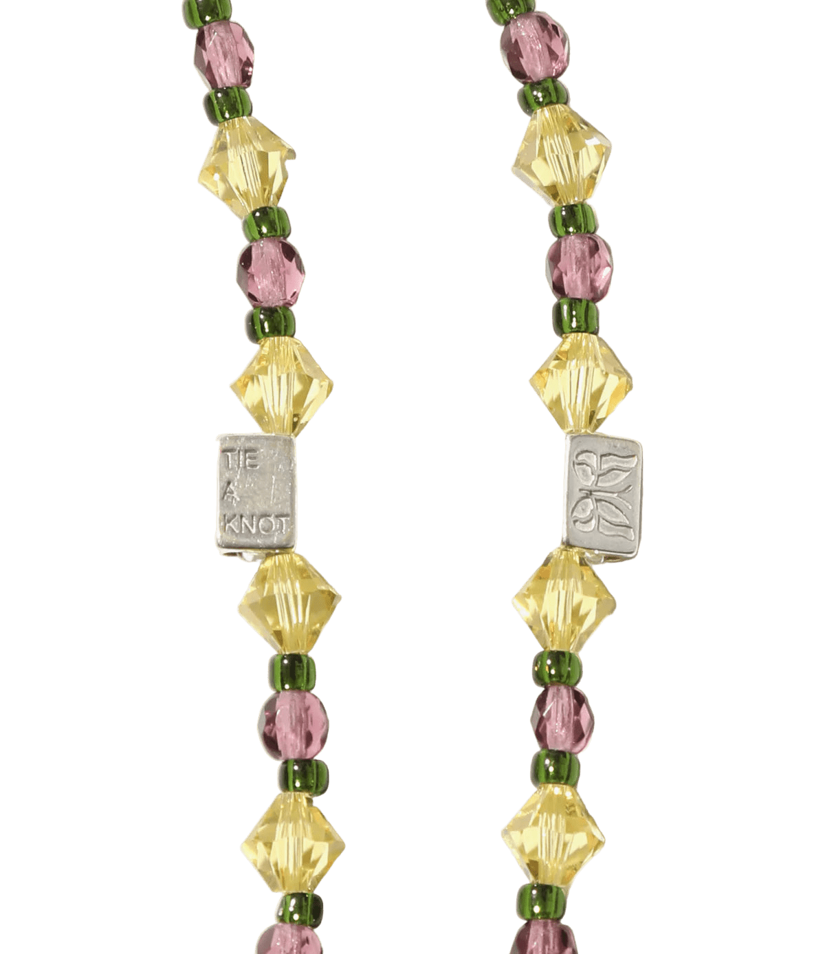 Needles x Tie A Knot - Crystal Beads Long Necklace - Yellow x Purple - Needles Official Store | Track Pants Jackets and Collections