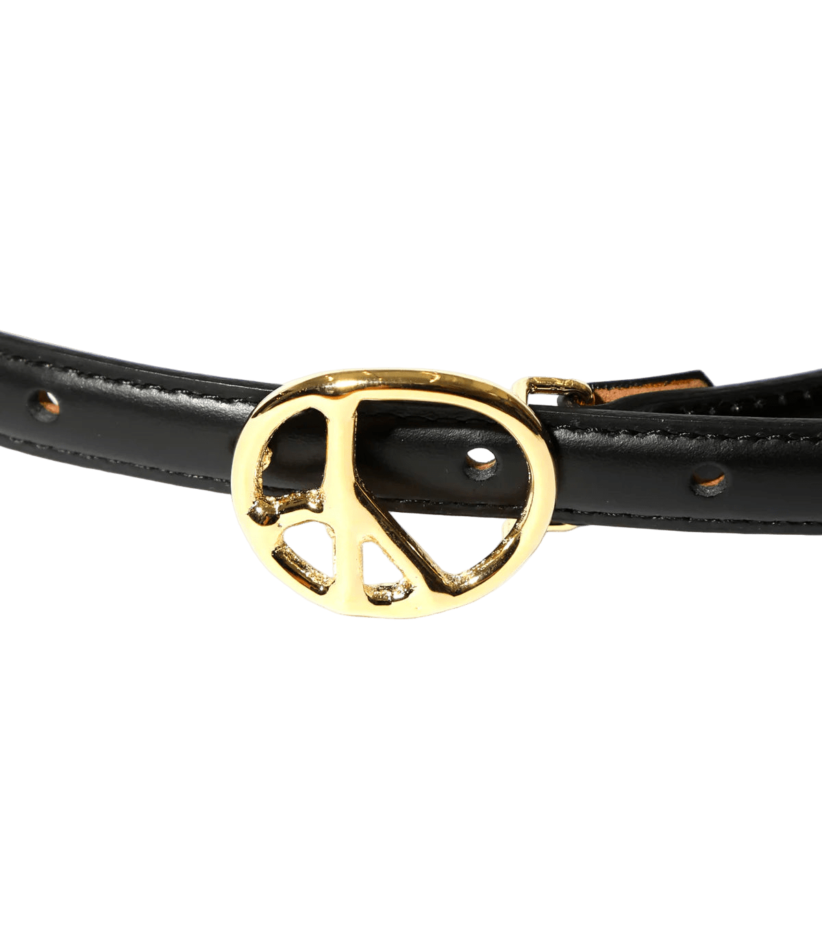 Peace Buckle Narrow Belt - Black - Steer Lthr - Needles Official Store | Track Pants Jackets and Collections