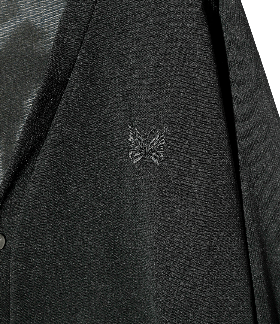 V Neck Cardigan - Black - Poly Mesh - Needles Official Store | Track Pants Jackets and Collections