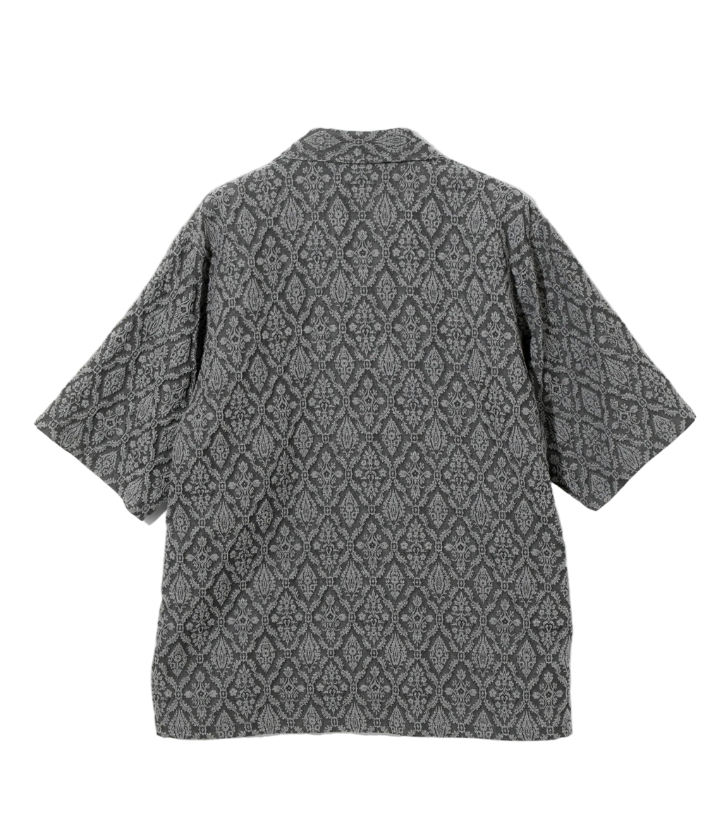 Cabana Shirt - Grey - Victorian Jacquard