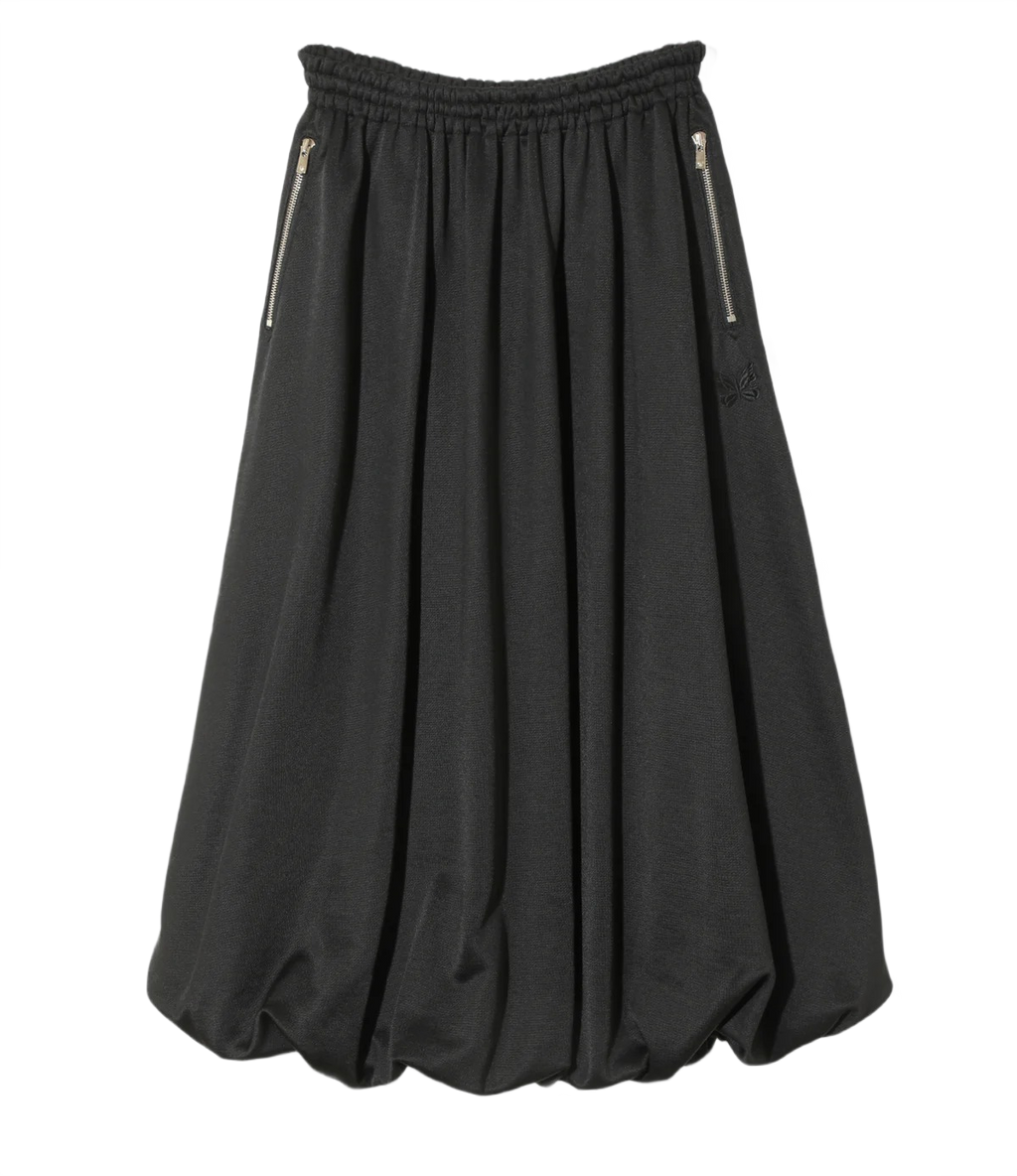 Balloon Track Skirt - Black - Bright Jersey