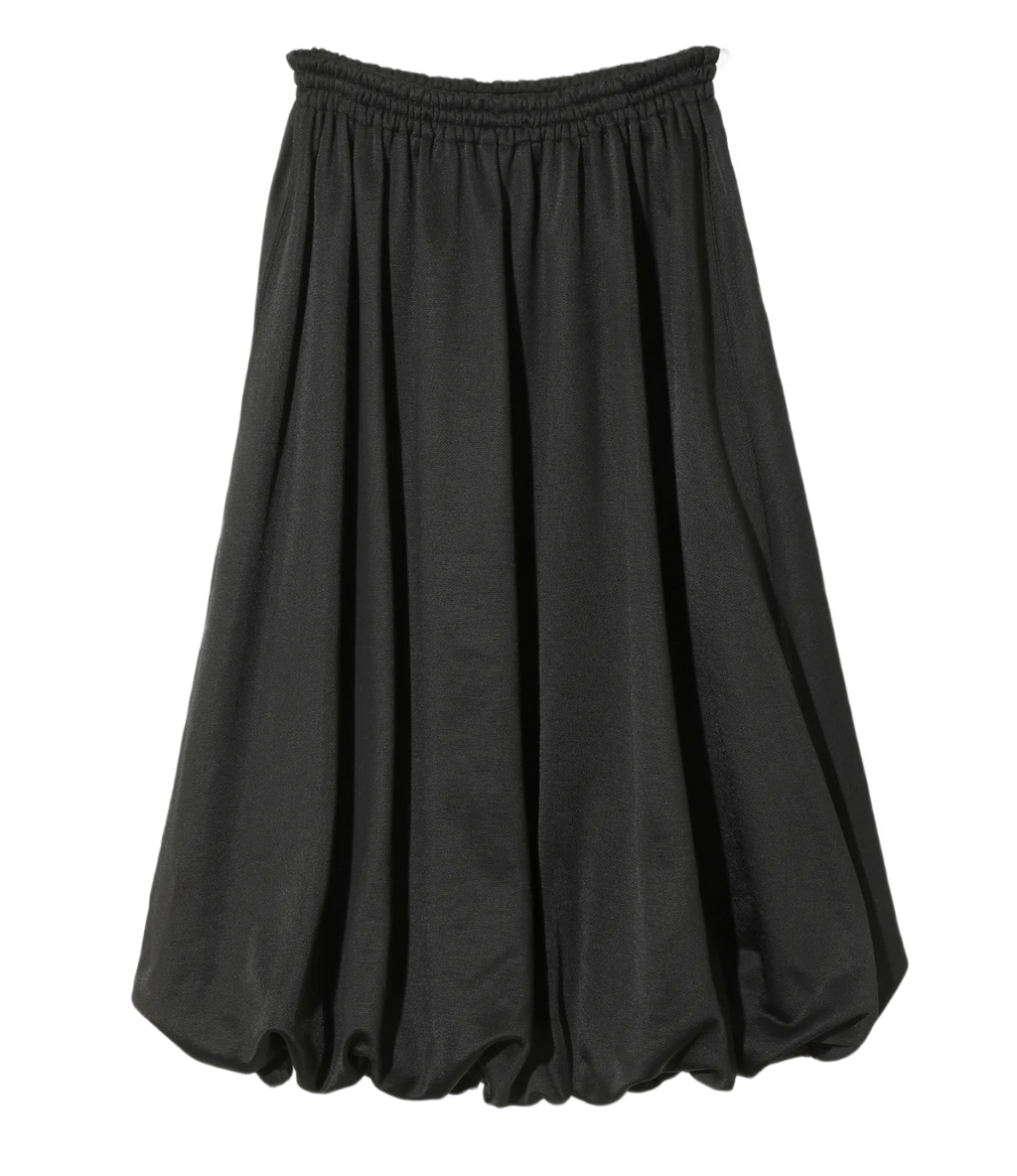 Balloon Track Skirt - Black - Bright Jersey