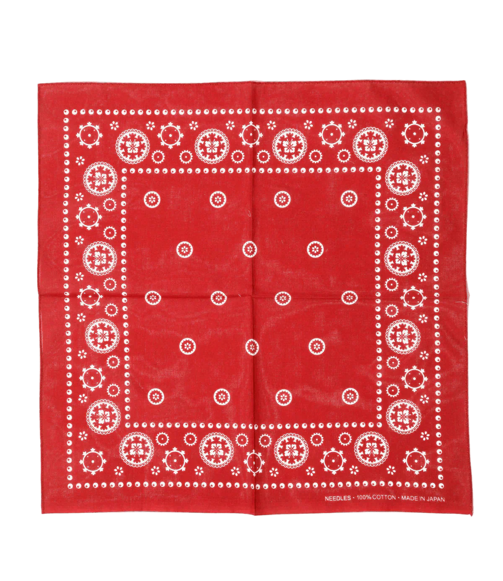 Bandana - Red - Square - Needles Official Store | Track Pants Jackets and Collections