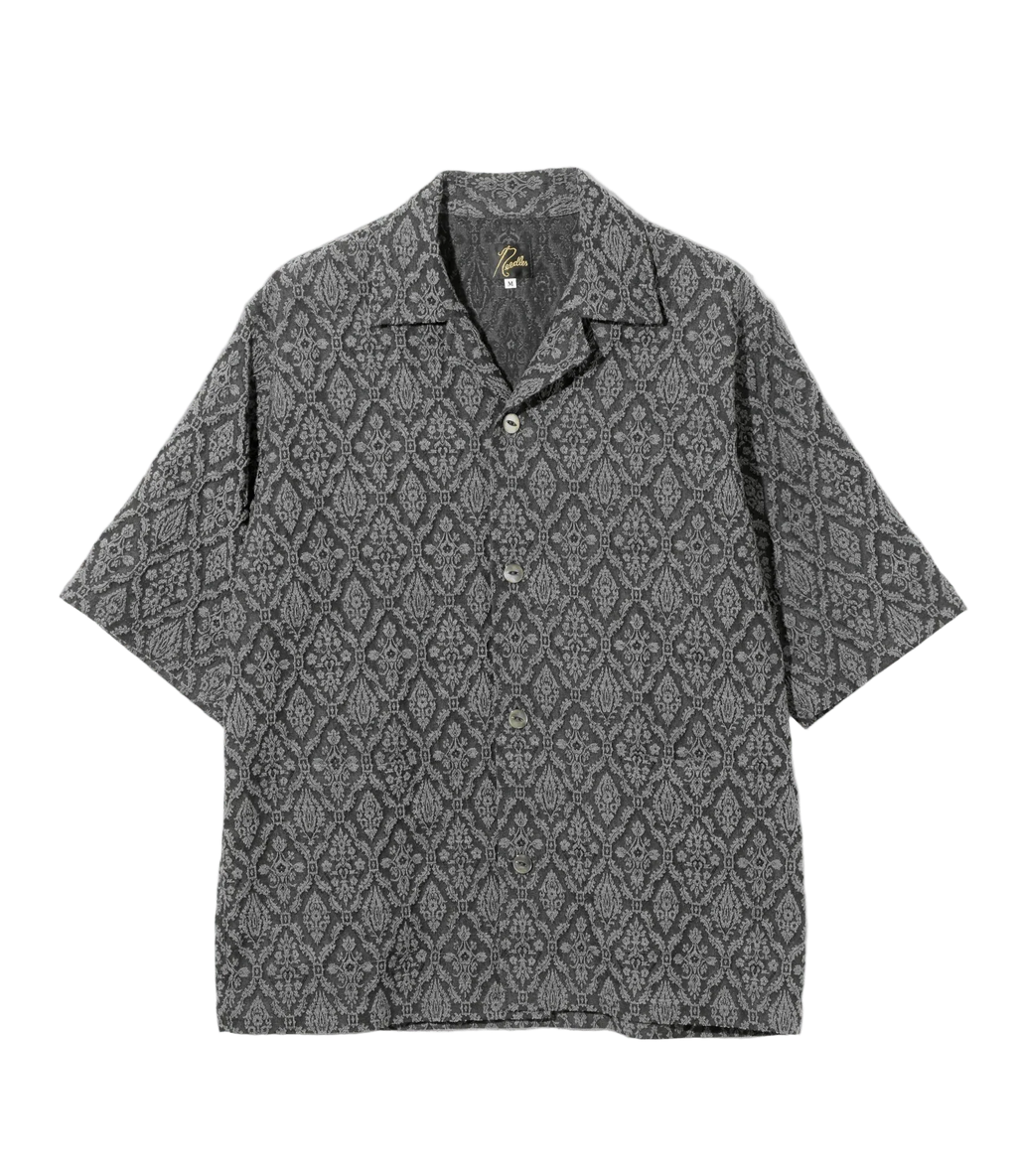 Cabana Shirt - Grey - Victorian Jacquard - Needles Official Store | Track Pants Jackets and Collections