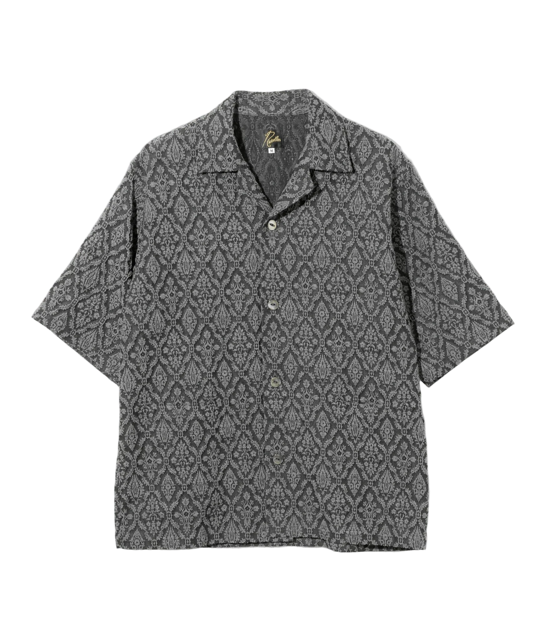 Cabana Shirt - Grey - Victorian Jacquard - Needles Official Store | Track Pants Jackets and Collections