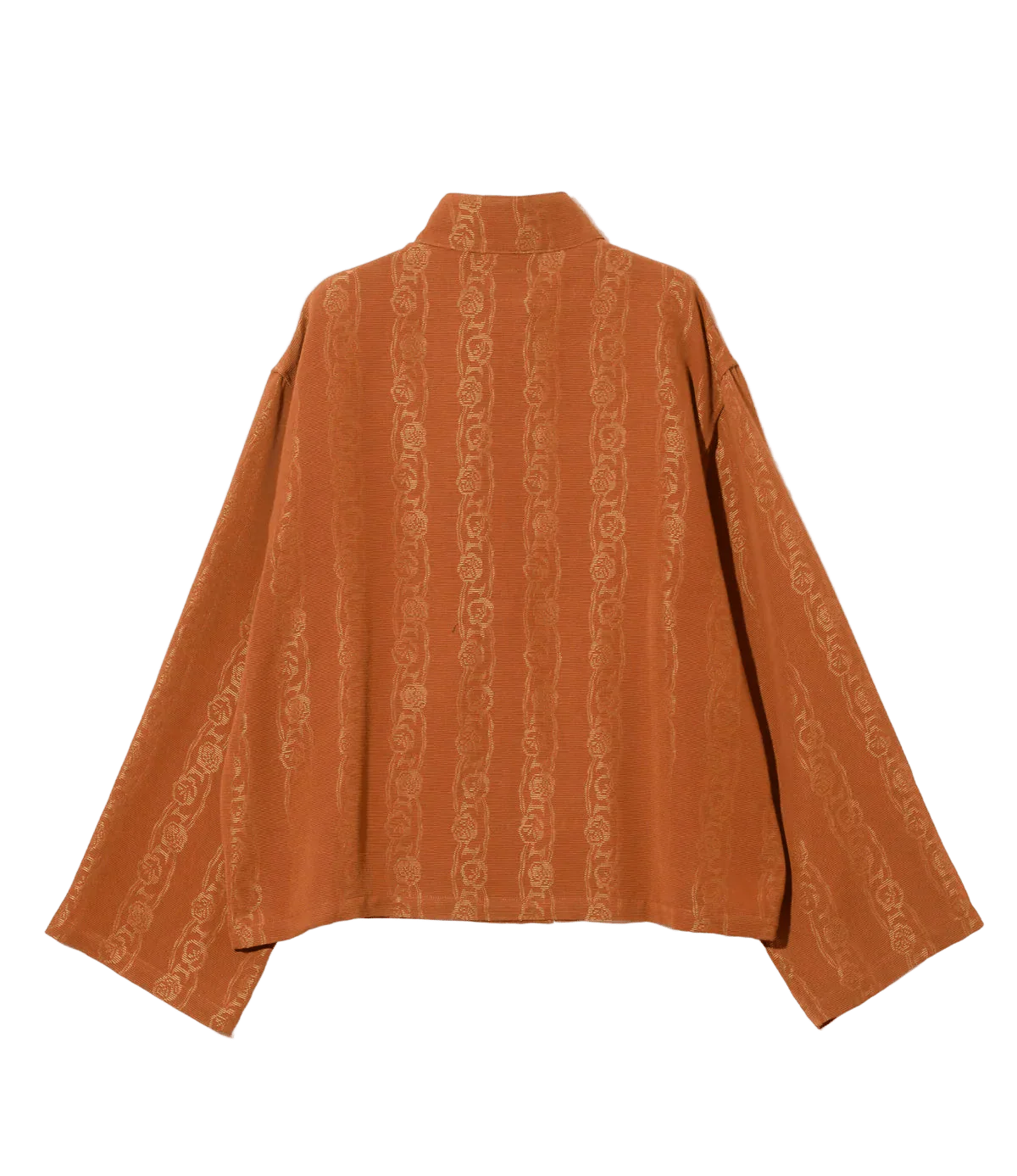 China Shirt - Rust - Abstract Jacquard - Needles Official Store | Track Pants Jackets and Collections