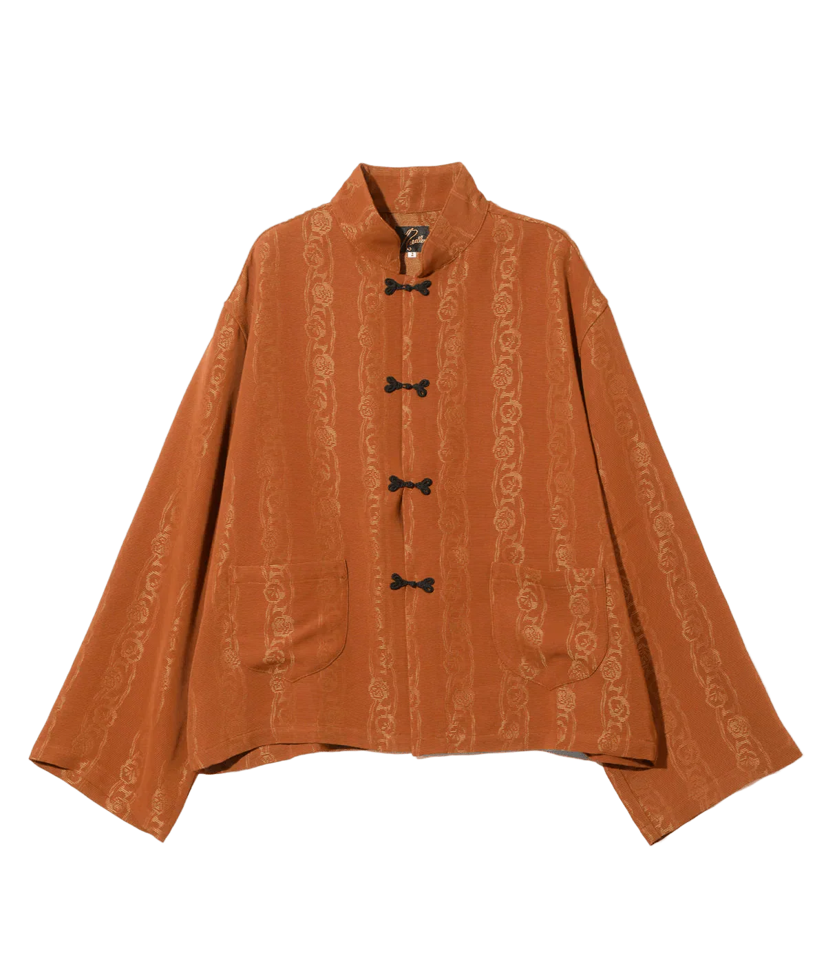 China Shirt - Rust - Abstract Jacquard - Needles Official Store | Track Pants Jackets and Collections