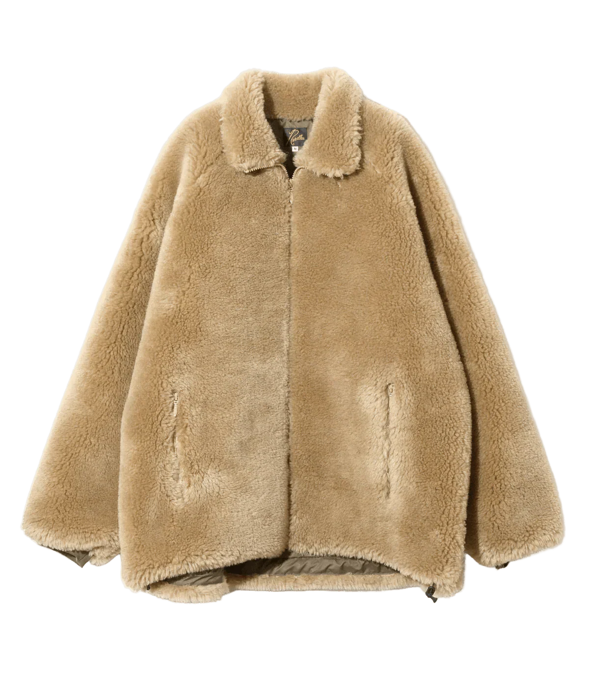 Faux Fur Jacket - Beige - Acrylic Pile - Needles Official Store | Track Pants Jackets and Collections