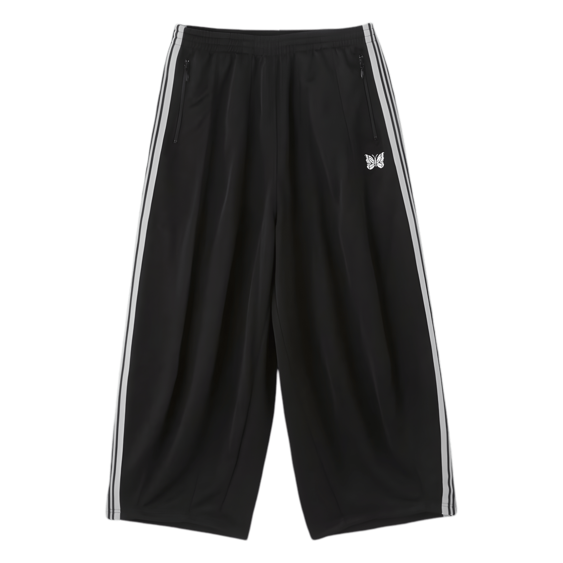 needlesジャージ黒白 needles-hd-trackpants-black-