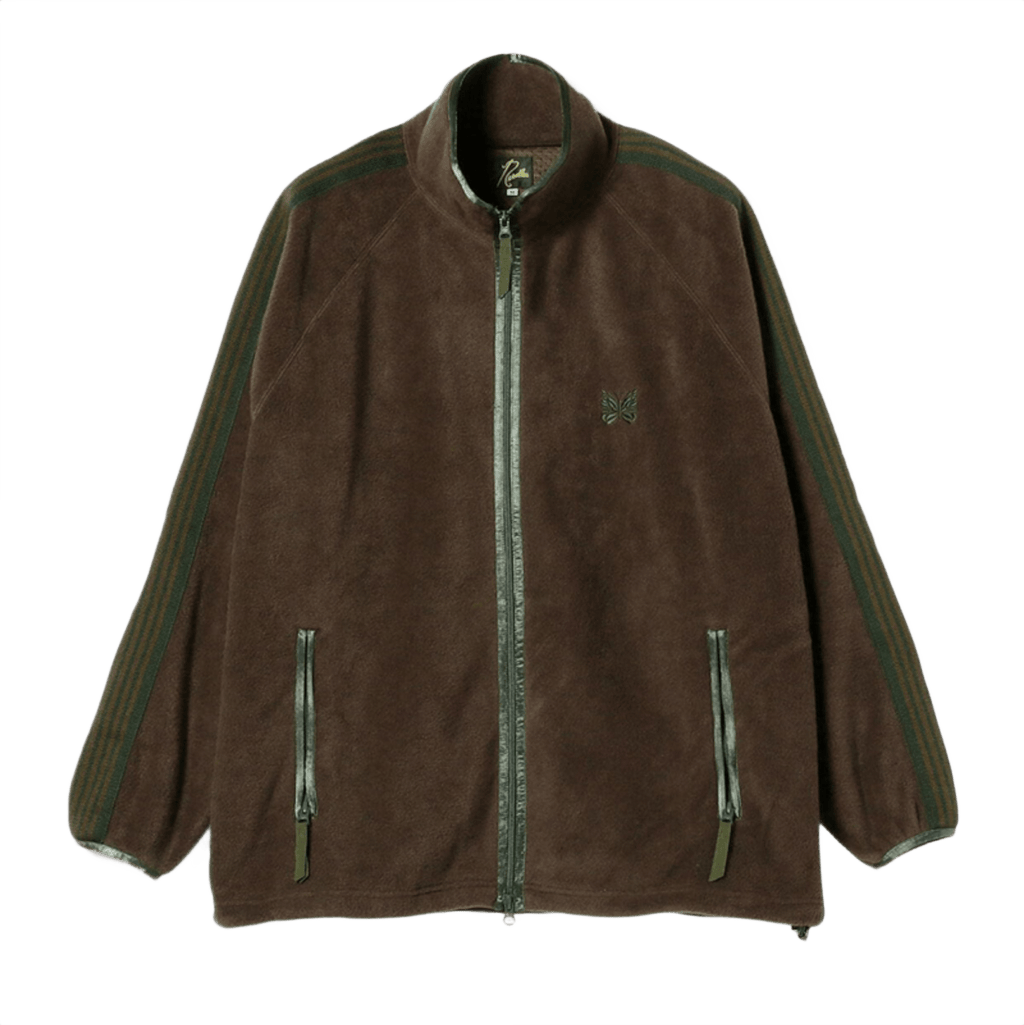 Needles x Beams Fleece Track Jacket - Brown Green - Needles Official Store | Track Pants Jackets and Collections