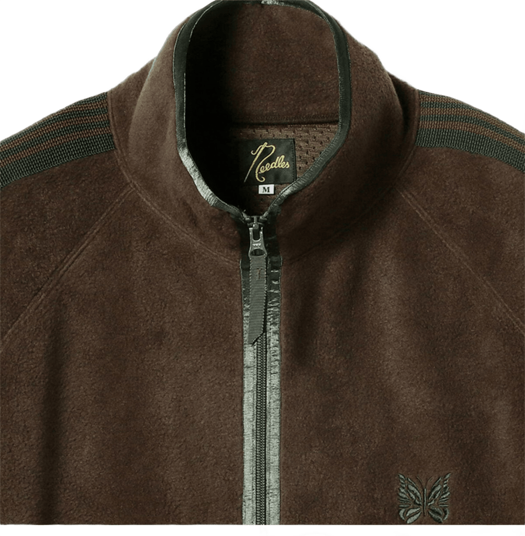 Needles x Beams Fleece Track Jacket - Brown Green - Needles Official Store | Track Pants Jackets and Collections