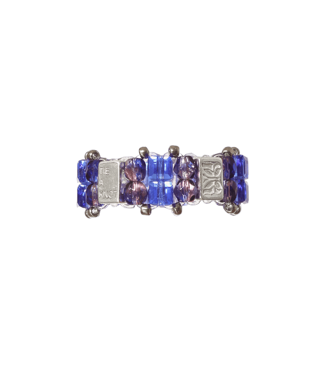 Needles x Tie A Knot - Crystal Beads Double Row Ring - Blue x Purple - Needles Official Store | Track Pants Jackets and Collections
