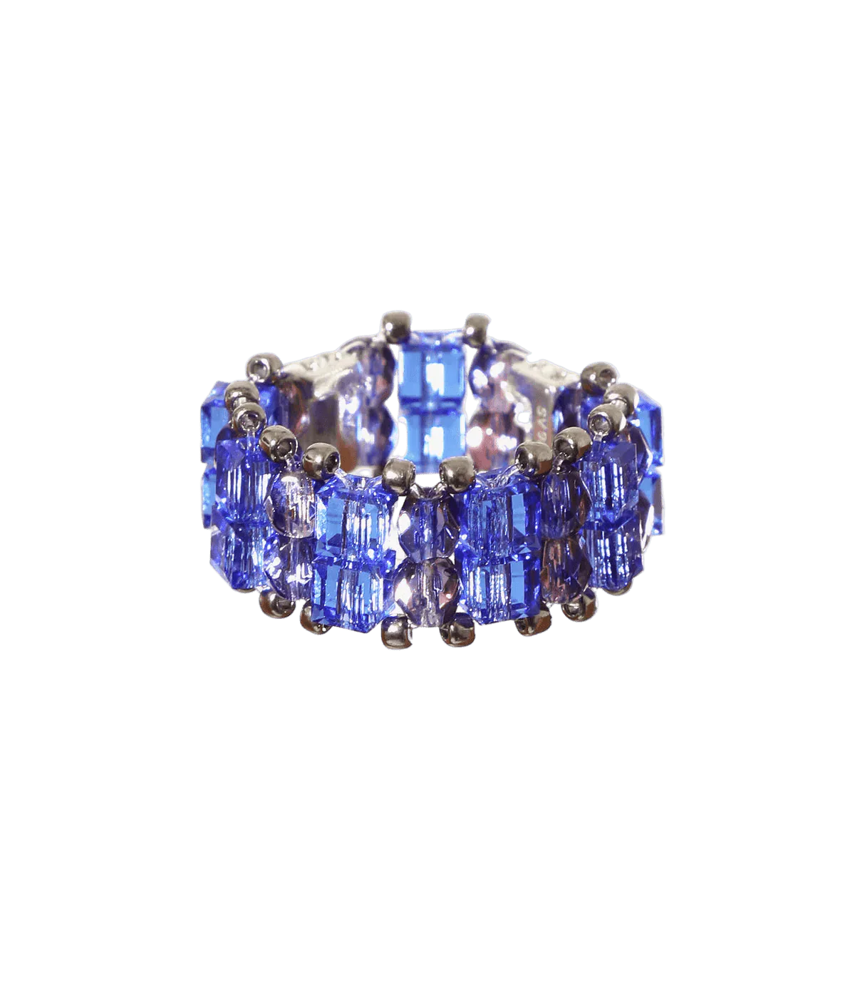 Needles x Tie A Knot - Crystal Beads Double Row Ring - Blue x Purple - Needles Official Store | Track Pants Jackets and Collections