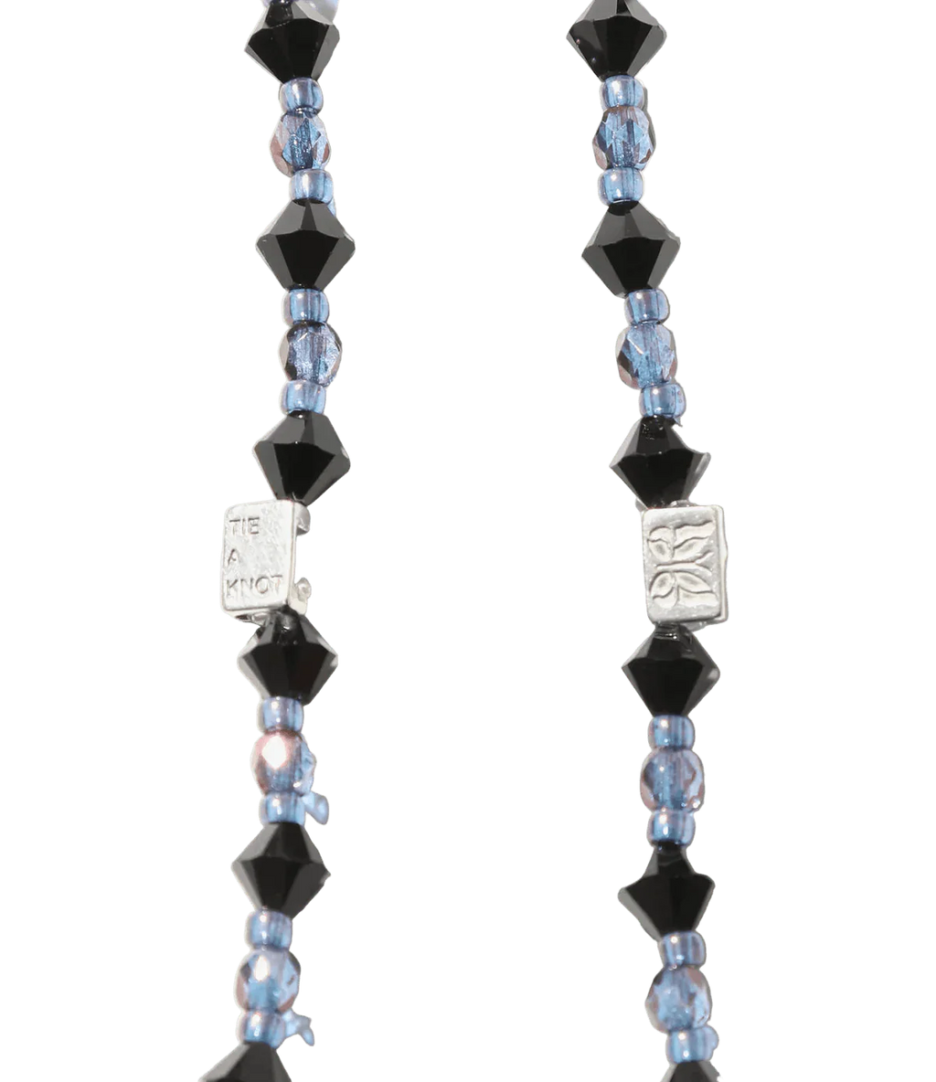 Needles x Tie A Knot - Crystal Beads Long Necklace - Black x Purple - Needles Official Store | Track Pants Jackets and Collections