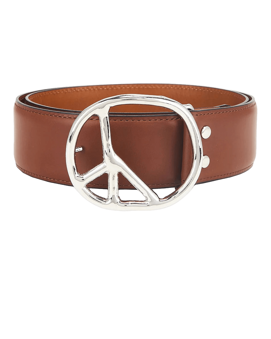 Peace Buckle Belt - Brown - Steer Lthr - Needles Official Store | Track Pants Jackets and Collections