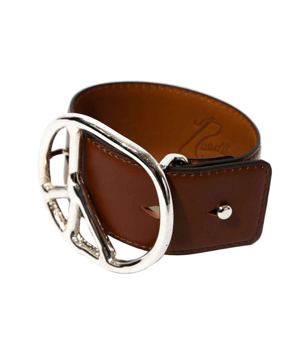 Peace Buckle Bracelet - Brown - Steer Lthr - Needles Official Store | Track Pants Jackets and Collections