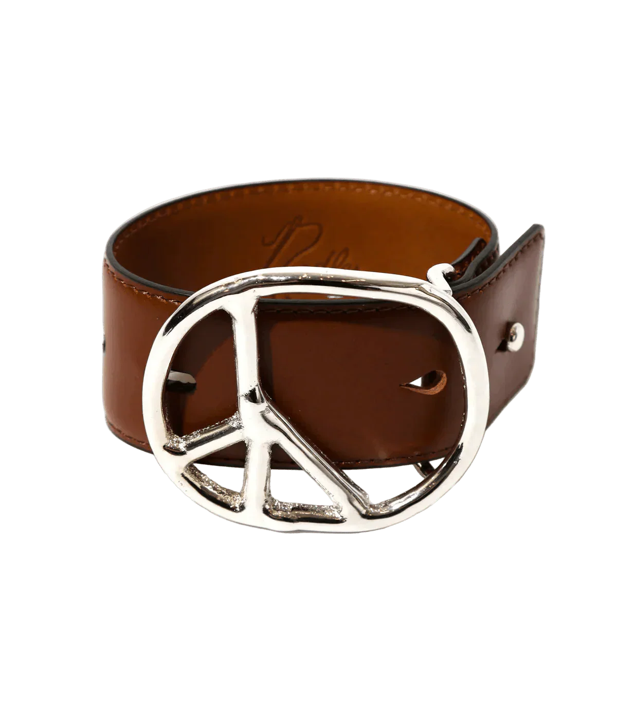 Peace Buckle Narrow Bracelet - Brown - Steer Lthr - Needles Official Store | Track Pants Jackets and Collections