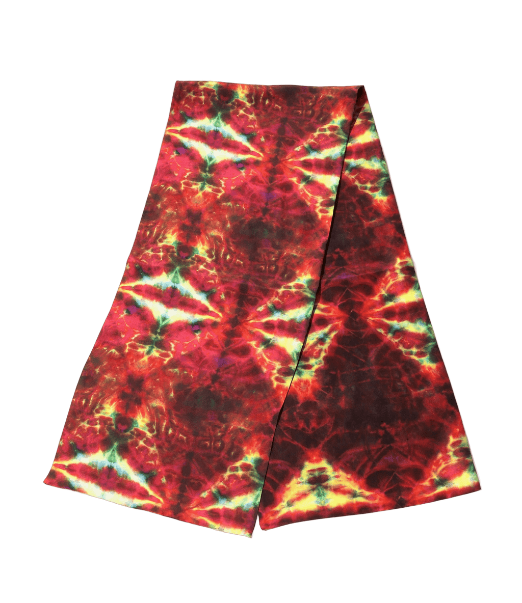 Scarf - Red - Printed Silk Crepe - Needles Official Store | Track Pants Jackets and Collections