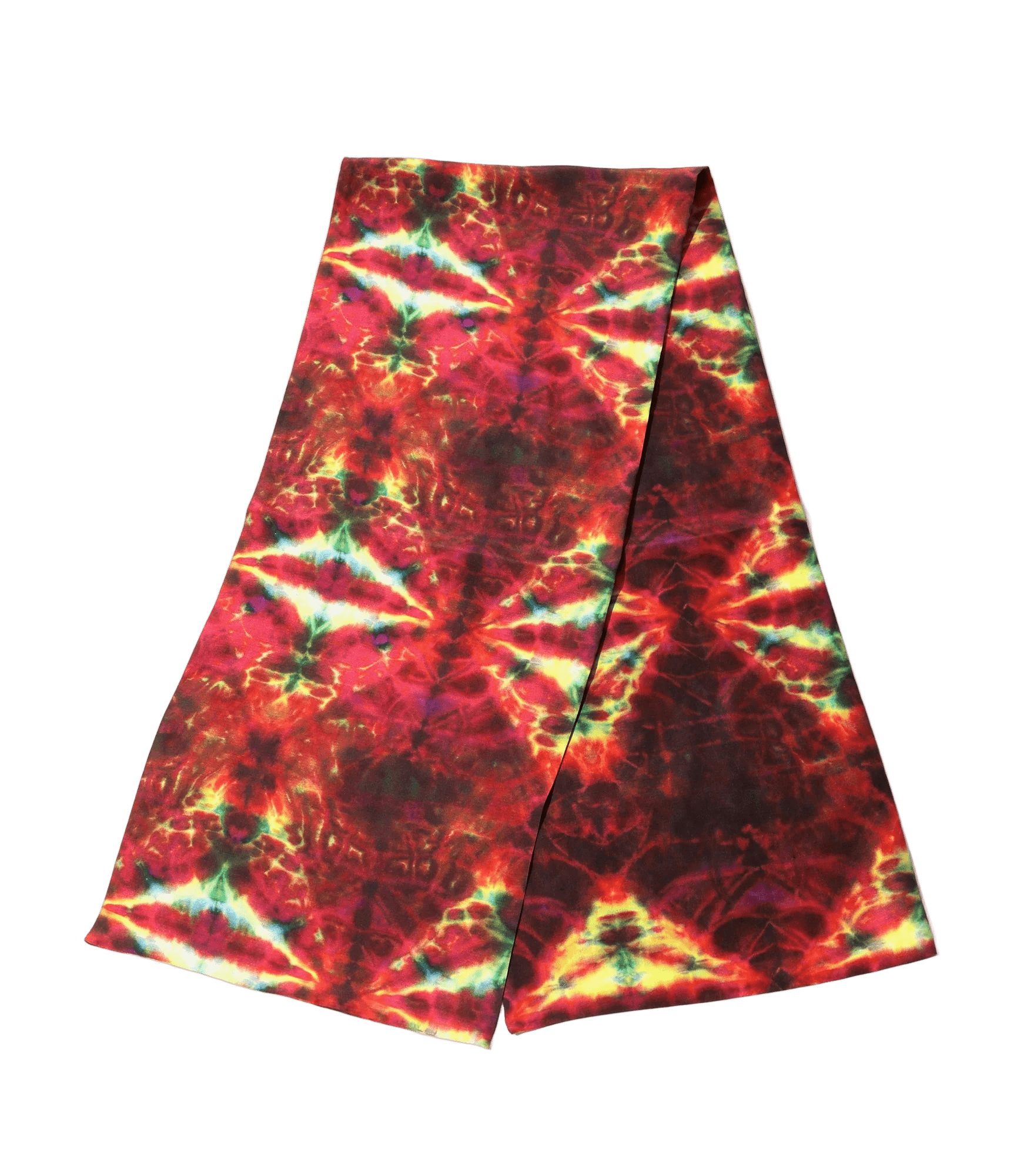 Scarf - Red - Printed Silk Crepe - Needles Official Store | Track Pants Jackets and Collections