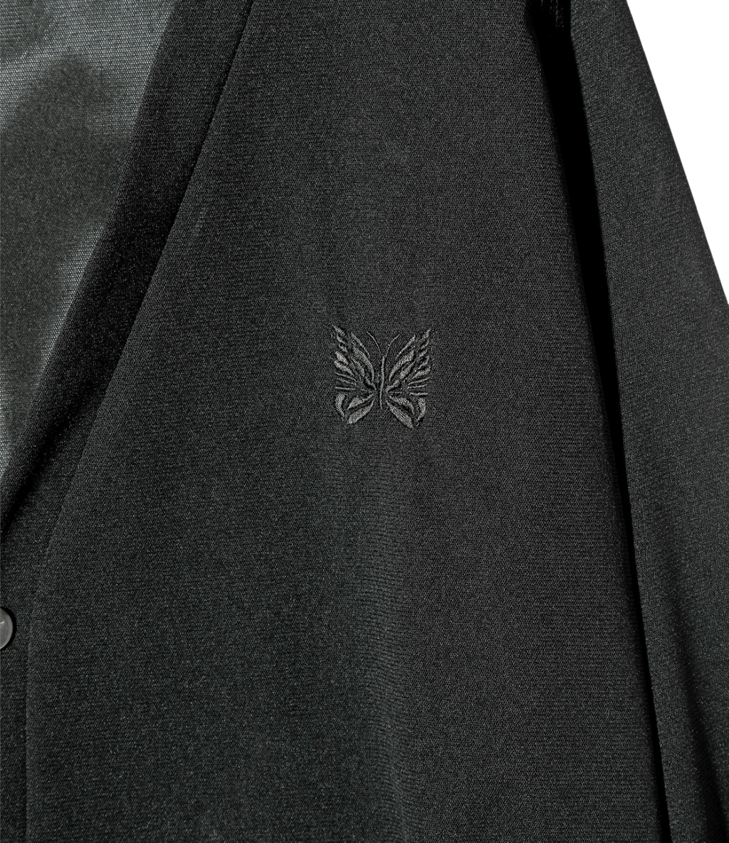 V Neck Cardigan - Black - Poly Mesh - Needles Official Store | Track Pants Jackets and Collections
